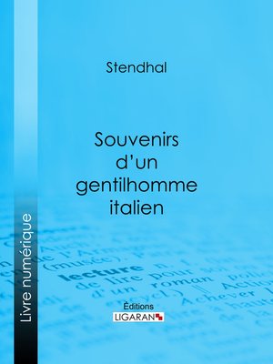 cover image of Souvenirs d'un gentilhomme italien